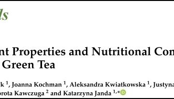 抹茶的抗氧化特性與營養成分